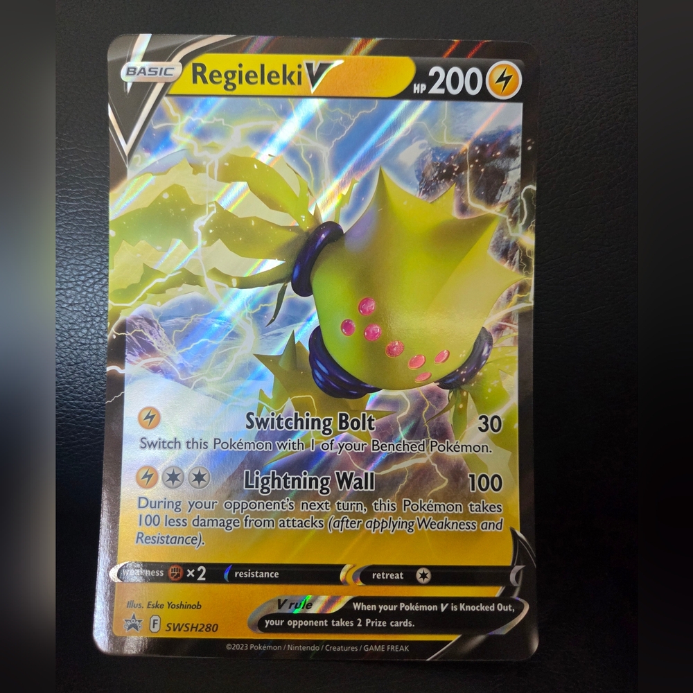 Regieleki V Pokémon Jumbo Trading Promo Card